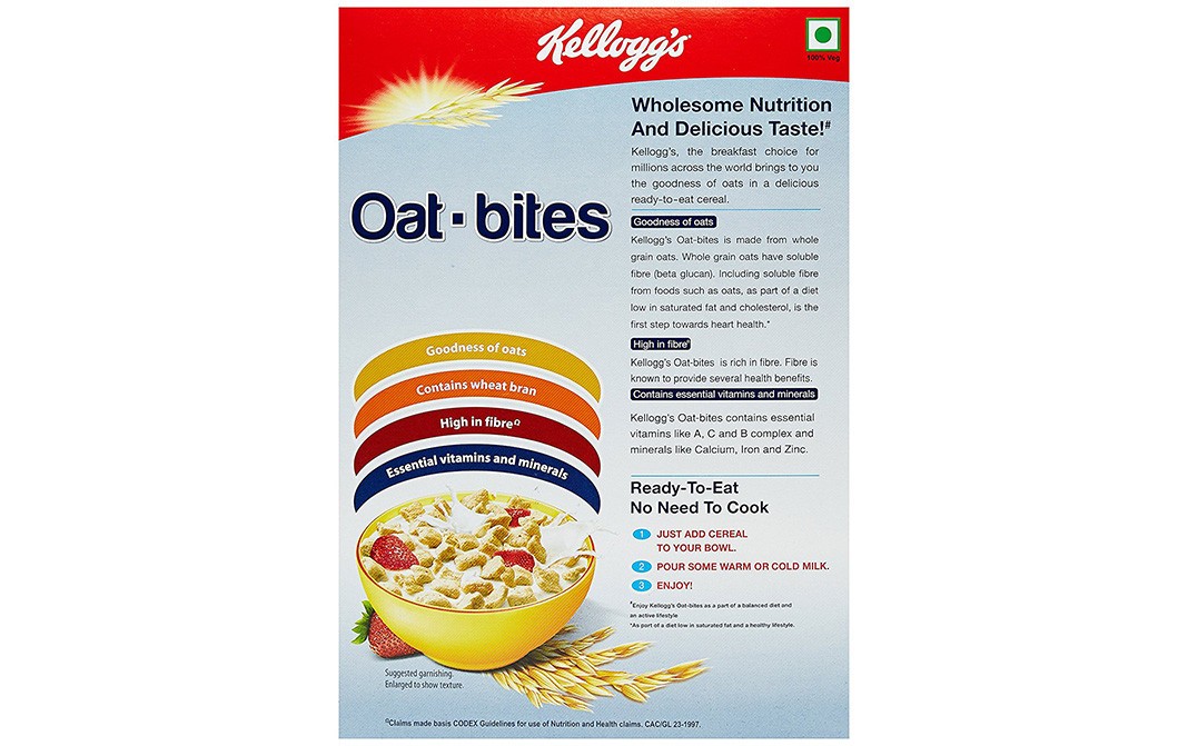 Kellogg's Oat Bites With Whole Grain   Box  450 grams